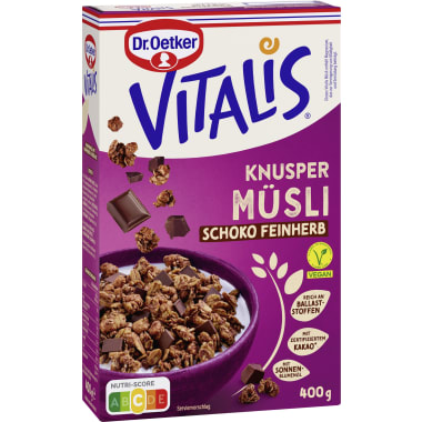 Dr. Oetker Vitalis Knuspermüsli Schoko feinherb