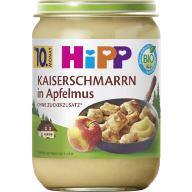 Hipp Kaiserschmarrn mit Apfelmus 10. Monat