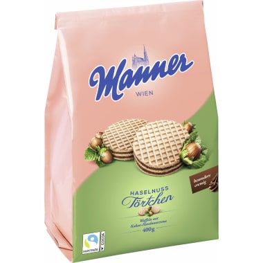 Manner Haselnuss Törtchen