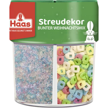 Haas Streudekor Bunter Weihnachts-Mix