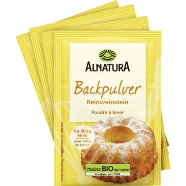Alnatura Bio Backpulver Reinweinstein 4er-Packung
