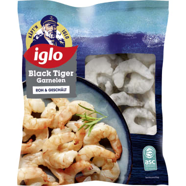 Iglo ASC Black Tiger Garnelen