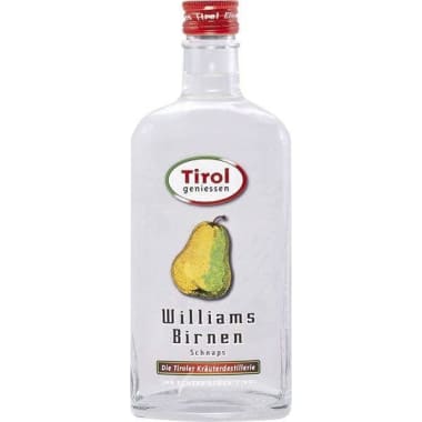 Die Tiroler Kräuterdestillerie Williams Birnen Schnaps 40%
