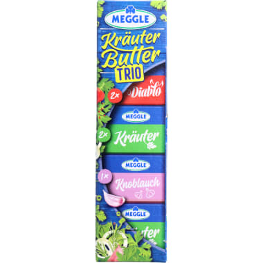 Meggle Kräuterbutter Trio Riegel