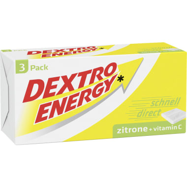 Dextro Energy Traubenzucker Zitrone 3er-Packung