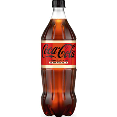 Coca-Cola Zero Koffein + Zucker 1,0 Liter