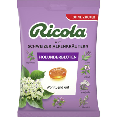Ricola Kräuterbonbon Holunderblüten