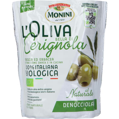 Monini Bio Oliven grün entsteint
