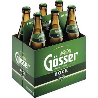 Gösser Bock Tray 6x 0,5 Liter