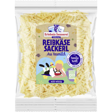 Erlebnissennerei Zillertal Reibkäse Sackerl aus Heumilch 45%