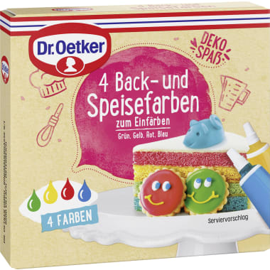 Dr. Oetker Back- und Speisefarben 4er-Packung