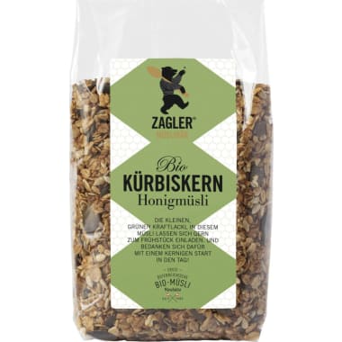 Zagler Müslibär Bio Kürbiskern Honigmüsli
