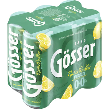 Gösser Naturradler 0,0% alkoholfrei Tray 6x 0,5 Liter Dose