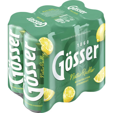 Gösser Naturradler Zitrone Tray 6x 0,5 Liter Dose