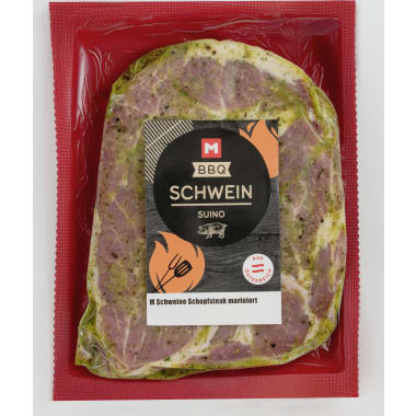 M-BBQ Schweine Schopfsteak mariniert