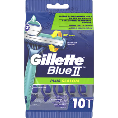 Gillette Blue 2 Plus Slalom Einwegrasierer 10er-Packung