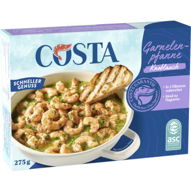 Costa Garnelenpfanne Knoblauch