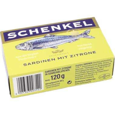 Schenkel Sardinen mit Zitrone