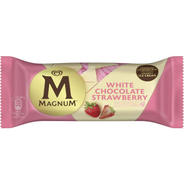 Eskimo Magnum Strawberry White