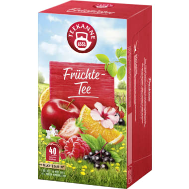 Teekanne Früchtetee Mischung 40er-Packung