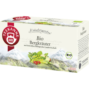 Teekanne Bio Kräutergarten Bergkräuter
