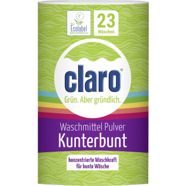 Claro Waschmittel-Pulver Kunterbunt