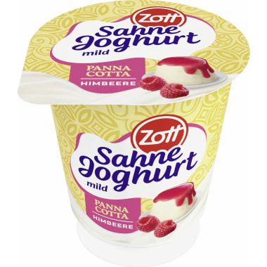 Zott Sahne Joghurt Himbeer Panna Cotta