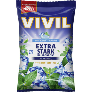 Vivil Extra Stark Halsbonbons ohne Zucker