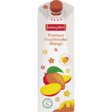 SalzburgMilch Premium Fruchtmolke Mango 1,0 Liter