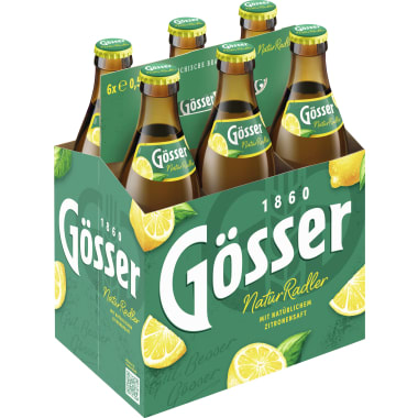 Gösser NaturRadler Zitrone 6x 0,33 Liter