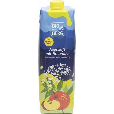 BIO vom BERG Bio Apfelsaft mit Holunder