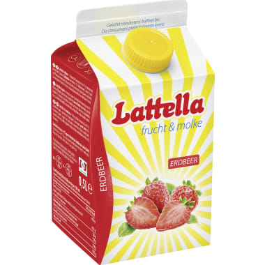 Lattella frucht & molke Erdbeer 0,5 Liter