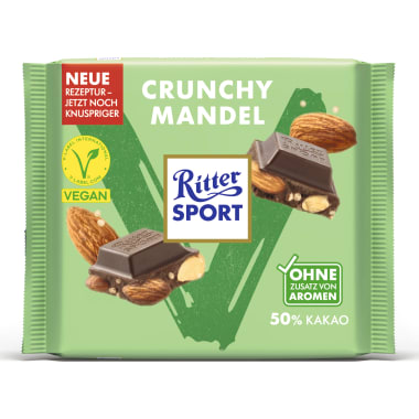 Ritter Sport Schokolade Dunkle Mandel Quinoa Vegan