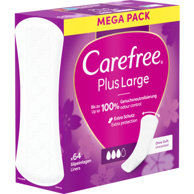 Carefree Plus Large Slipeinlagen Megapack 64er-Packung