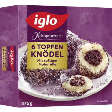 Iglo 6 Topfenknödel Mohn
