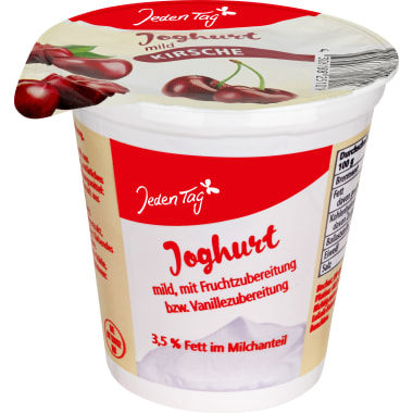 Jeden Tag Fruchtjoghurt Kirsch 3,5% (Wechsel 5x)