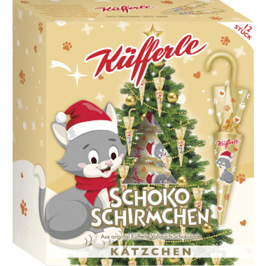 Küfferle Schokoschirmchen Kätzchen