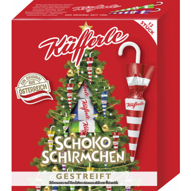 Küfferle Schokoschirmchen Gestreift
