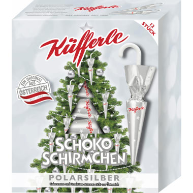 Küfferle Schokoschirmchen Polarsilber