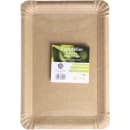 Pappteller braun 23 cm