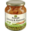 Bio Erbsen und Karotten