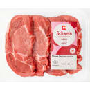 Schweine Schopfsteaks geschnitten