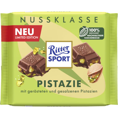 Ritter Sport Nuss Klasse Pistazie