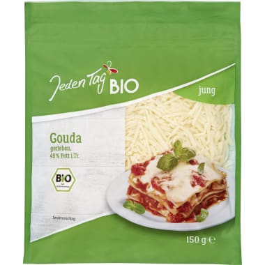 Jeden Tag Bio Bio Gouda 48% gerieben