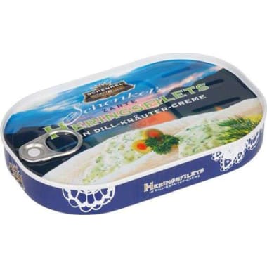 Schenkel Heringsfilets in Dill-Kräutercreme