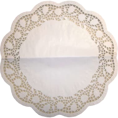 Tortenspitzen Weiß rund 33 cm