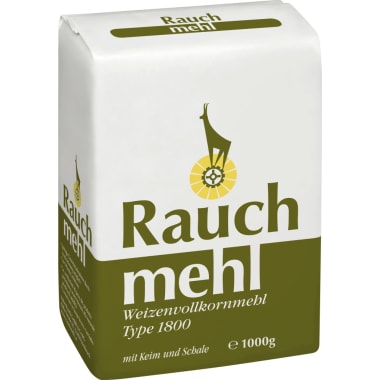 Rauch Mehl Weizenvollkornmehl Type 1800