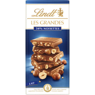Lindt Schokolade Les Grandes Milch Haselnuss