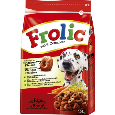 Frolic Hundenahrung Rind & Karotte