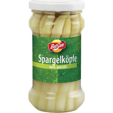 Belsun Spargelköpfe geschält weiß